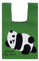 Сумочка вязаная Панда лежит (текстиль) (20х33) (12-11515-B006)