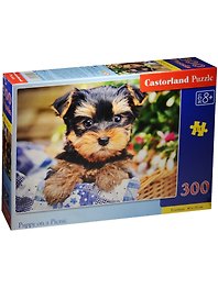 Пазл Castorland Щенок на пикнике 300эл 40*29см В-030187
