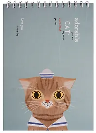 Скетчбук "Adorable  cat"