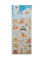 Набор для творчества, ЛИПЛЯНДИЯ, Наклейки многоразовые, Животные малыши (объемная наклейка) 0556/20556