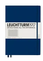 Книга для записей A4+, 61 лист в клетку "Master Slim", твердая обложка, синий неви, Leuchtturm1917
