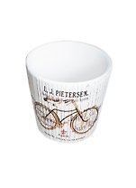 Кашпо декоративное из керамики Велосипед (33967) (13,5х13,5х12,5)