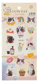 Наклейки зефирные Кошки