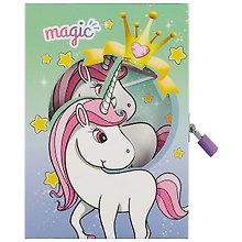 Записная книжка «Unicorn» А6+, 50 листов, с замочком, в ассортименте