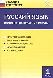 Русский язык. Итоговые контрольные работы 1 класс. ФГОС