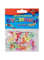 Материалы для творчества Декоративные бусинки Бантики (С2901-01) (3+) (упаковка)