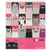 Тетрадь в клетку Альт, "Котомания", 48 листов, в ассортименте