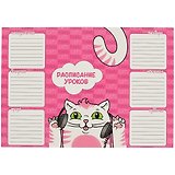 Расписание уроков «Кот-меломан», А4