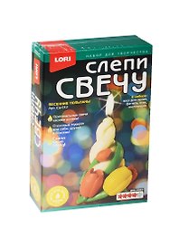 Набор для творчества LORI Слепи свечу Весенние тюльпаны