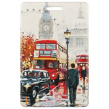 Чехол для карточек London Акварель