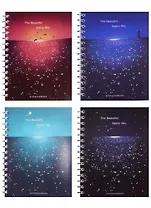 Тетрадь в клетку Hai Bin, Starry Sky, 96 листов, в ассортименте