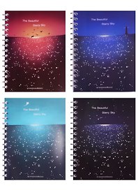 Тетрадь общая «Starry sky», 96 листов в клетку, А5, в ассортименте - Hai Bin