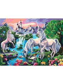Картина-раскраска по номерам «Единороги», 30 х 40 см, Рыжий Кот