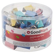 Зажимы для бумаг GoodMark, 25 мм, 48 штук, цветные