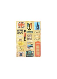 Наклейки декоративные Путешествие (979804) (15х11см) (упаковка)