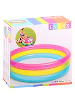 Бассейн надувной 86x25 см. Трехцветный прозрачный INTEX (в коробке) Арт. 57104NP