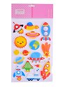 Наклейки объемные deVENTE Spaceship (фоамиран) (15х25 см.) (3+) (8004081) (deVente) (упаковка)