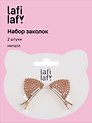Набор заколок Ушки со стразами (2 штуки) (золотые) (металл), Lafilaf