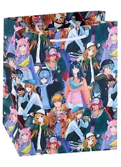 Пакет А5 22*18*10 "Аниме. Девочки и мальчики " дет., бум.мат.ламинат