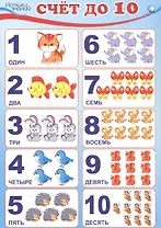 Мини-плакат А4 "Счет до 10"
