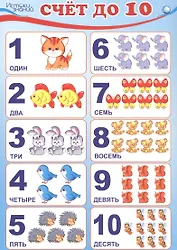 Мини-плакат А4 "Счет до 10"