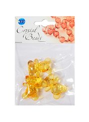 Бусины Кристальная игра Мишки оранжевые (CRP123) (3шт) (упаковка)