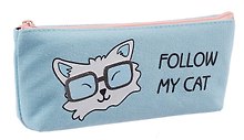 Пенал-косметичка "Follow my cat", ткань, AnAn