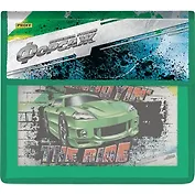 Папка для тетрадей А5 "Форсаж" 2 отделения, пластик., клапан на липучке, Proff