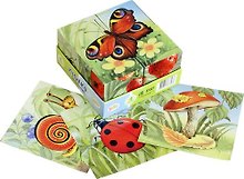 Кубики «На полянке», 4 штуки, Step puzzle