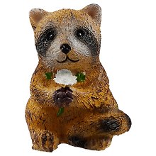 Фигурка Енотик с цветочком (полистоун) (8,5см)