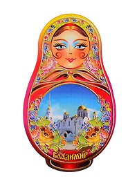 ГС Магнит Владимир Матрешка Успенский собор (дерево) (7,5 см)