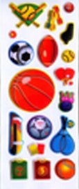 Наклейки детские Sweet Sticker объемные, мягкие, с блестками (Ле Флэш)