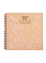Скетчбук 190*190 30л "DRAFT and CRAFT. Дизайн 8", 180г/м2, обложка крафт картон, евроспираль