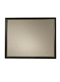 Рама 40*50 деревянная, цв. черный с золотом, со стеклом, Двуреченский