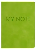 Записная книжка А6 40л кл. "Fantasy. Салатовый" иск.кожа