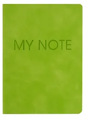 Записная книжка А6 40л кл. "Fantasy. Салатовый" иск.кожа