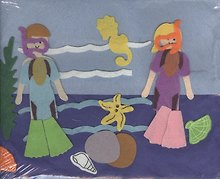 Панно из войлока «Водолазы»