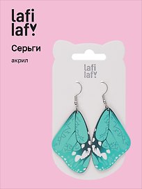 Сережки Крылья бабочки (зеленые) (акрил) (12-9165-202407-B4)