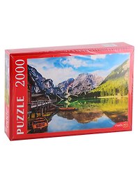 Пазл «Италия Озеро Брайес и лодка» 2000 элементов, Greate me