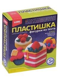 Набор для творчества LORI Фигурки из теста Вкусные пирожные Тдл-026
