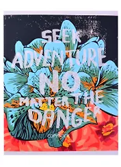 Тетрадь в клетку Listoff, Tropical motives, 48 листов, в ассортименте