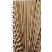 Записная книжка 94*174 100л кл. "Nude", пальма, тверд.переплет, спираль