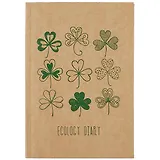 Ежедневник недат. А5 136л "Eco-friendly! №4" интегр.переплет, крафт картон, офсет