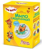 Набор для творчества Фантазер Три кота Мыло с картинкой Компот