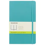 Книга для записей Moleskin Classic Soft, мягкая обложка, светло-бирюзовая, 96 листов, А5