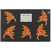 Скетчбук А5 40л "Pizzaaaaaa" белый офсет, 100г/м2, склейка