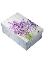 Коробка подарочная "Букет лаванды" 18*12*7см, картон