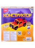 Набор для творчества Lori. Конструктор из дерева «Техника. Джип» - 0