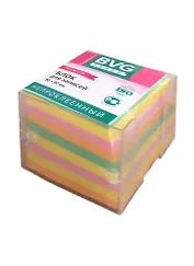 Блок-куб 90*90*90 цветной, пласт. бокс