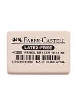Ластик "latex-free", прямоугольный, синтетический каучук, 40*27*10мм, Faber-Castell